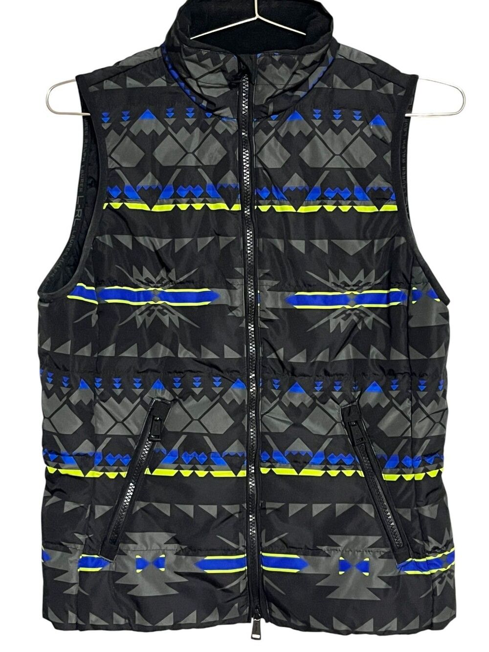 Ralph Lauren LRL Western Puffer Full Zipper Vest Women's S winter skii christmas